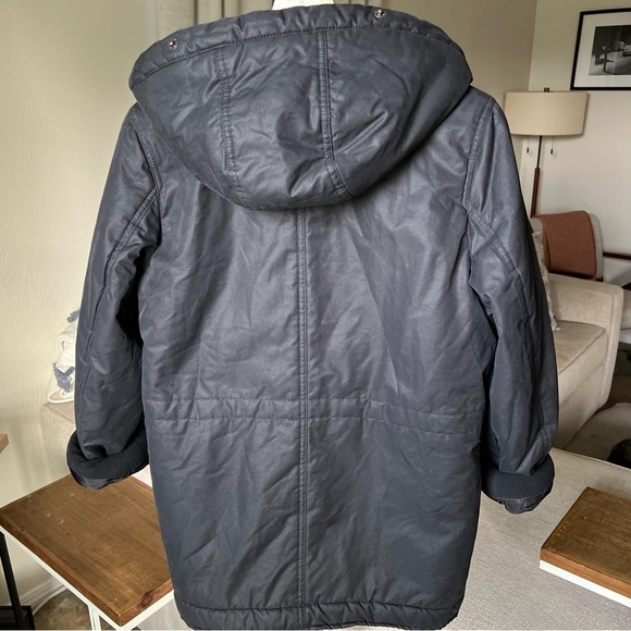 Abercrombie Kid’s Black Sherpa Lined Coat Size 13/14 - Picture 14 of 16